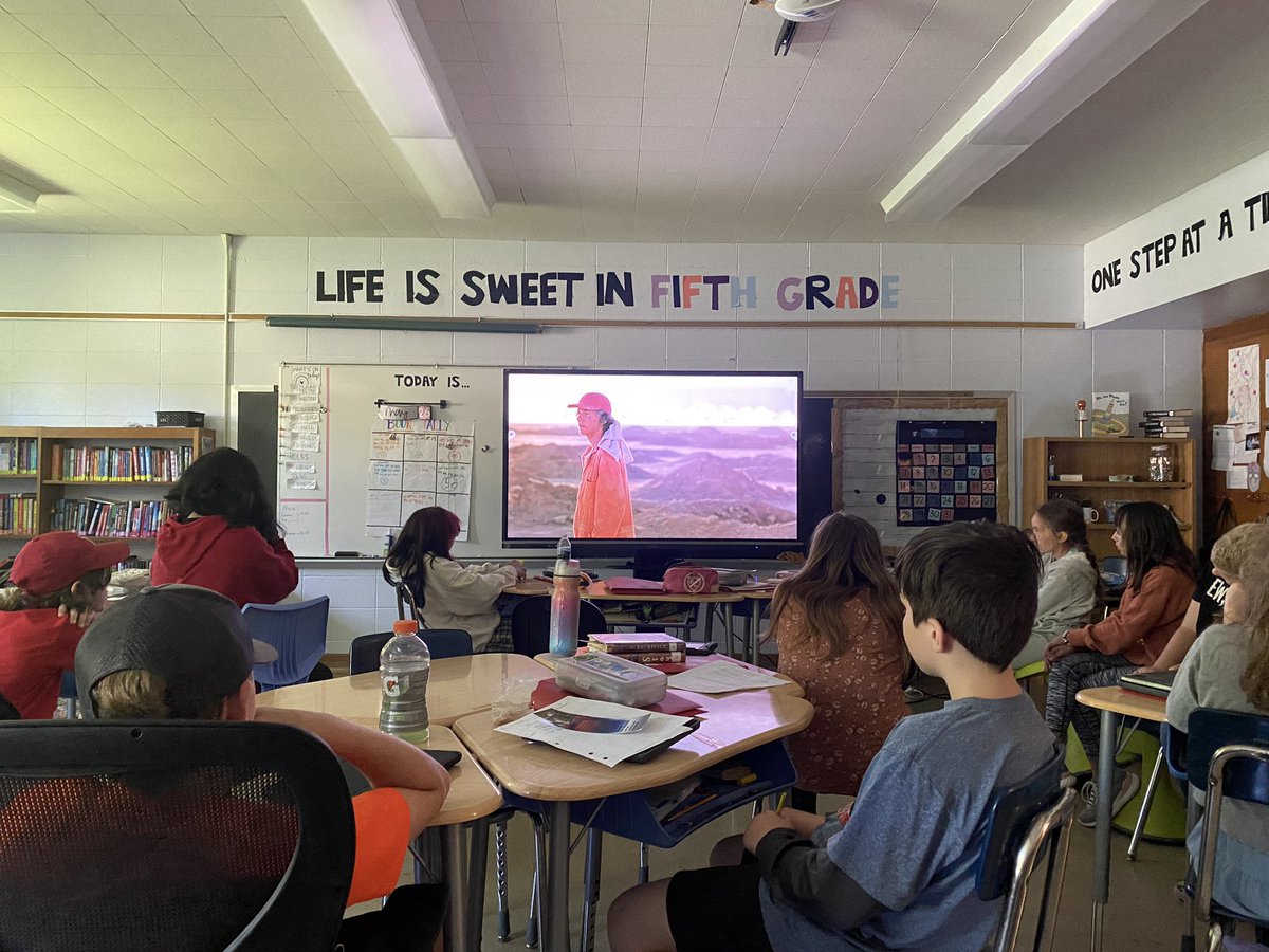 We celebrated our last Novel Study, Holes by watching the movie. This one is always a huge hit! #naplescsd 💚