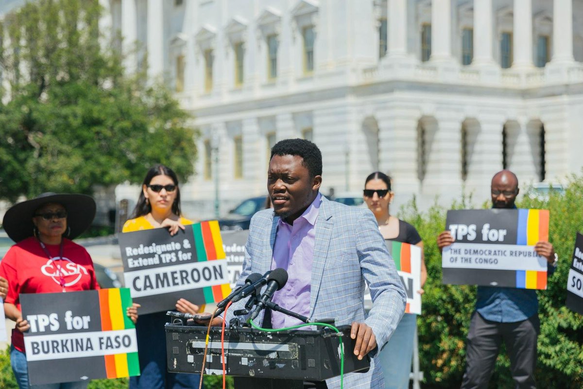 Cameroon Advocacy Network (@camadvocacy) on Twitter photo Thank you <a href="/RepYvetteClarke/">@repyvetteclarke.bsky.social</a>, <a href="/RepRashida/">Congresswoman Rashida Tlaib</a>, <a href="/RepGlennIvey/">Rep. Glenn Ivey</a>. #WorldAfricaDay @SECMayorkas & <a href="/POTUS/">President Donald J. Trump</a> can use #TPS to save lives and keeps families together. Black immigrants deserve these protections too. #ImmigrationIsABlackIssue Re-designate & Extend #TPS4Cameroon and #Protection4All Thank you <a href="/RepYvetteClarke/">@repyvetteclarke.bsky.social</a>, <a href="/RepRashida/">Congresswoman Rashida Tlaib</a>, <a href="/RepGlennIvey/">Rep. Glenn Ivey</a>. #WorldAfricaDay @SECMayorkas & <a href="/POTUS/">President Donald J. Trump</a> can use #TPS to save lives and keeps families together. Black immigrants deserve these protections too. #ImmigrationIsABlackIssue Re-designate & Extend #TPS4Cameroon and #Protection4All