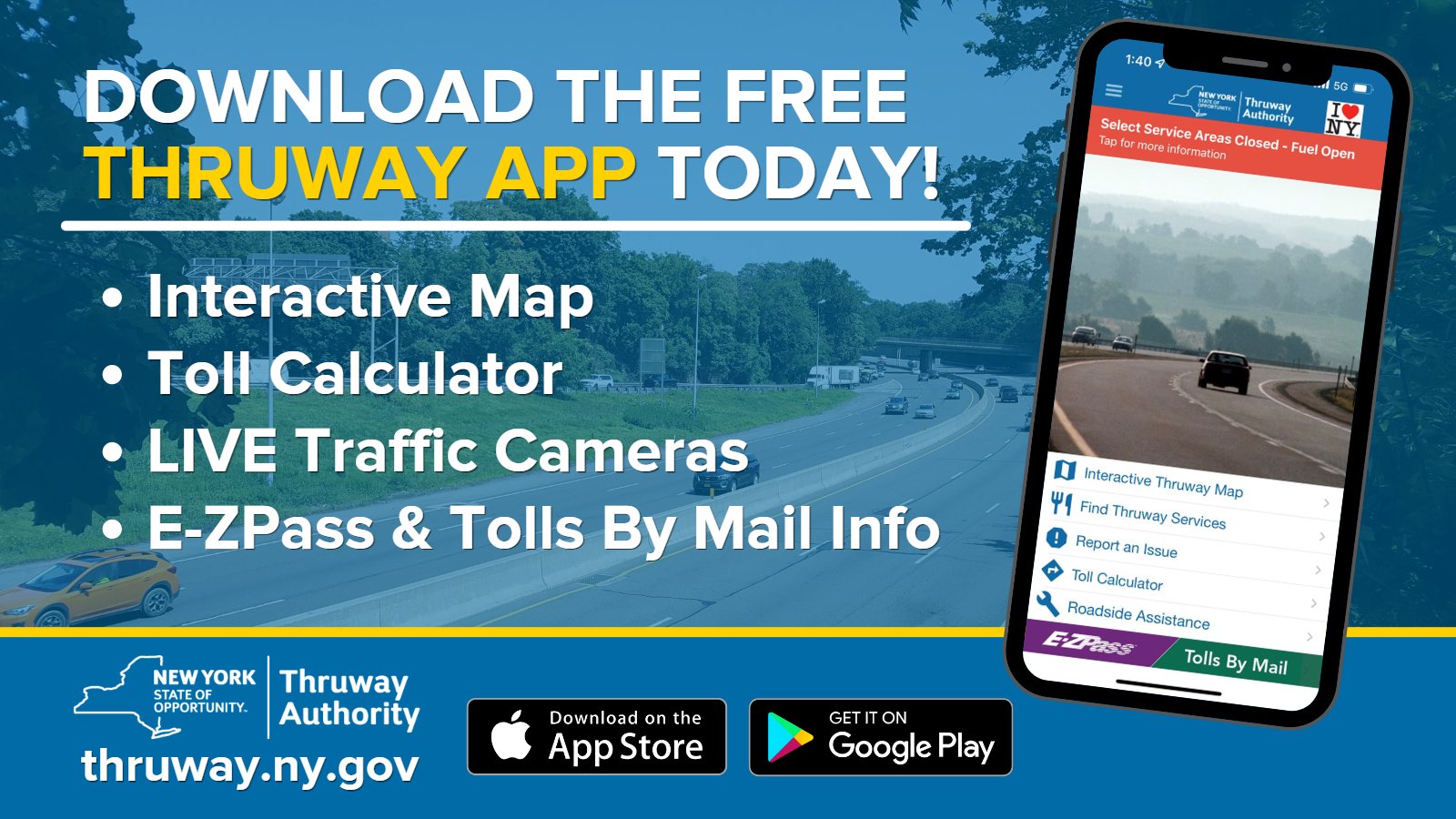 New York State Thruway Authority on Twitter "Traveling this MemorialDayWeekend? Take the