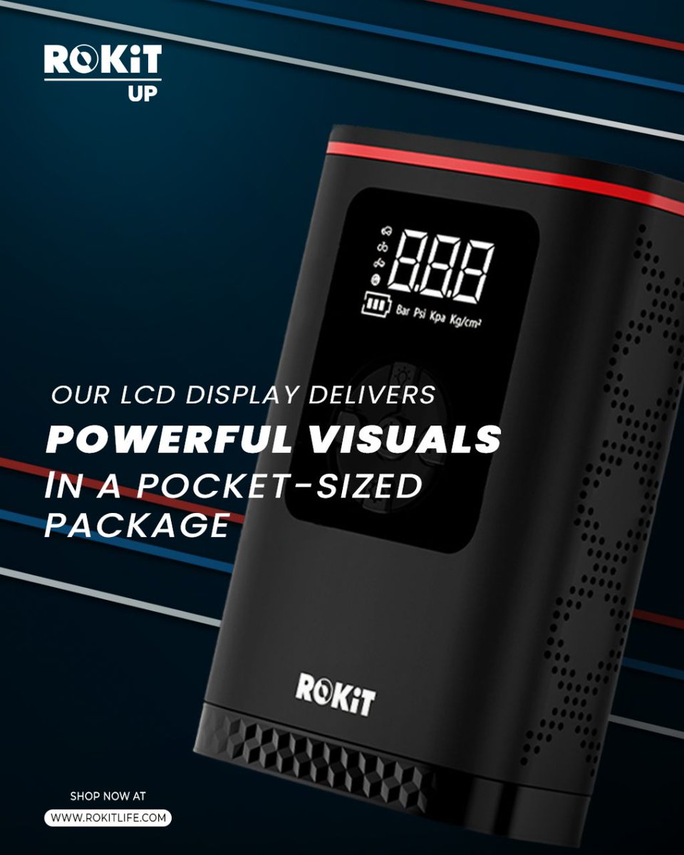 ROKiT_Life's tweet photo. Power up your ride with our portable tire inflator - the perfect companion for any adventure 😍😁
Check out https://t.co/WLHwynBVvZ for AMAZING OFFERS!!

.
.
#tireinflator #tireinflation #portabledevice #portablegadgets #techgadgets #techgadget #wearerokit #portablepowerstation https://t.co/pQTngniO99