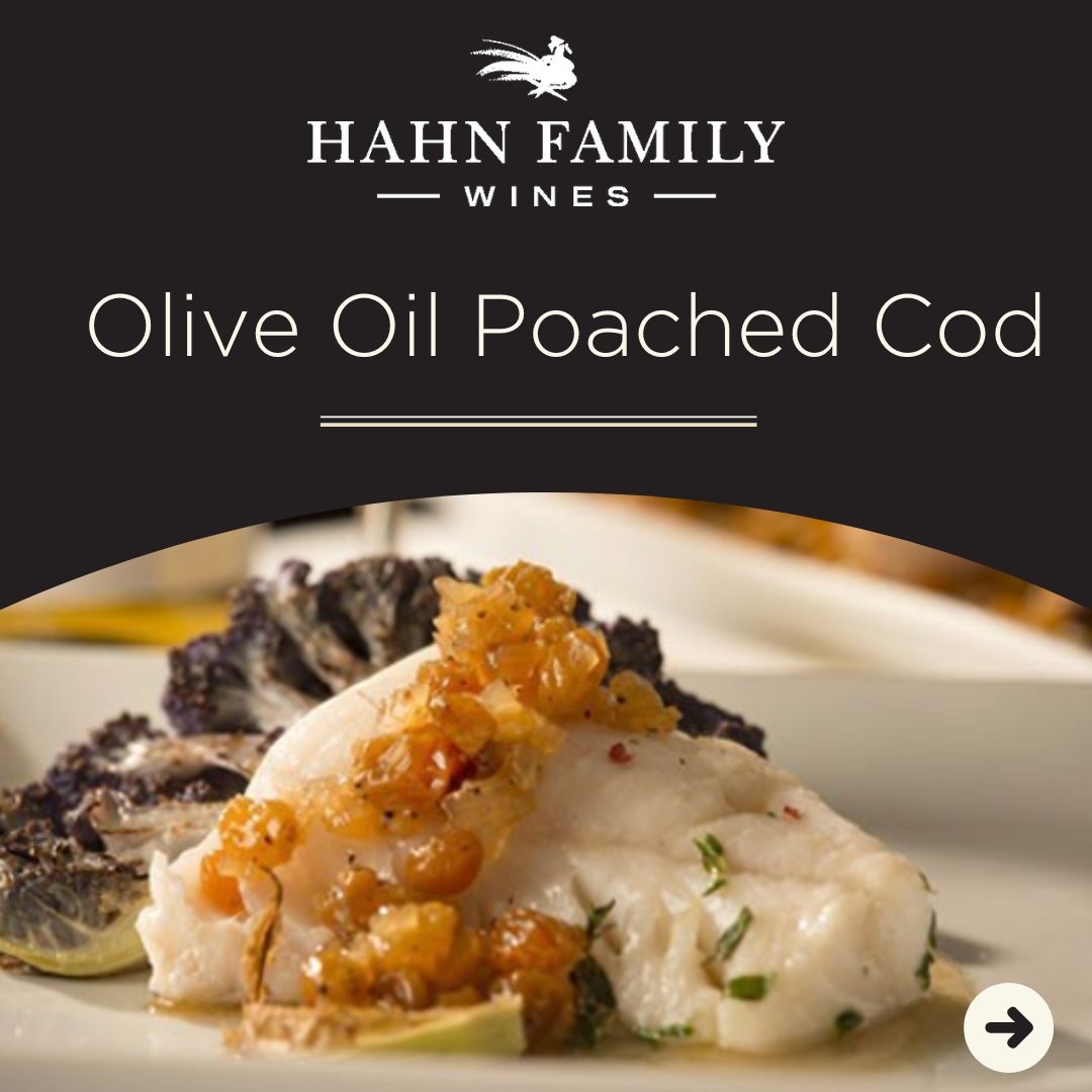 Our succulent olive oil poached cod makes for the ideal #weekend #lunch or #dinner. Pair with our Lucienne Smith Vineyard #Chardonnay for maximum enjoyment. Get the #recipe here: bit.ly/3AIcVyh