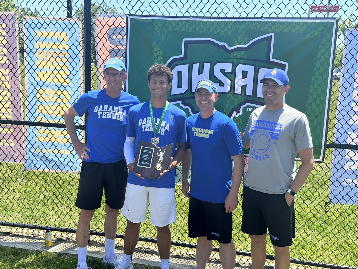 GLHS_Athletics's tweet photo. What an outstanding career for Brandon Carpico! Finished his senior season 33-0 &amp; State Champ!
🎾21 State Champ
🎾22 State RunnerUp
🎾23 State Champ
@OhioStateMTEN @OSU_AD -You are getting an extremely talented student-athlete, as you know, but an even better young man! OH! https://t.co/4vZFo38LKx