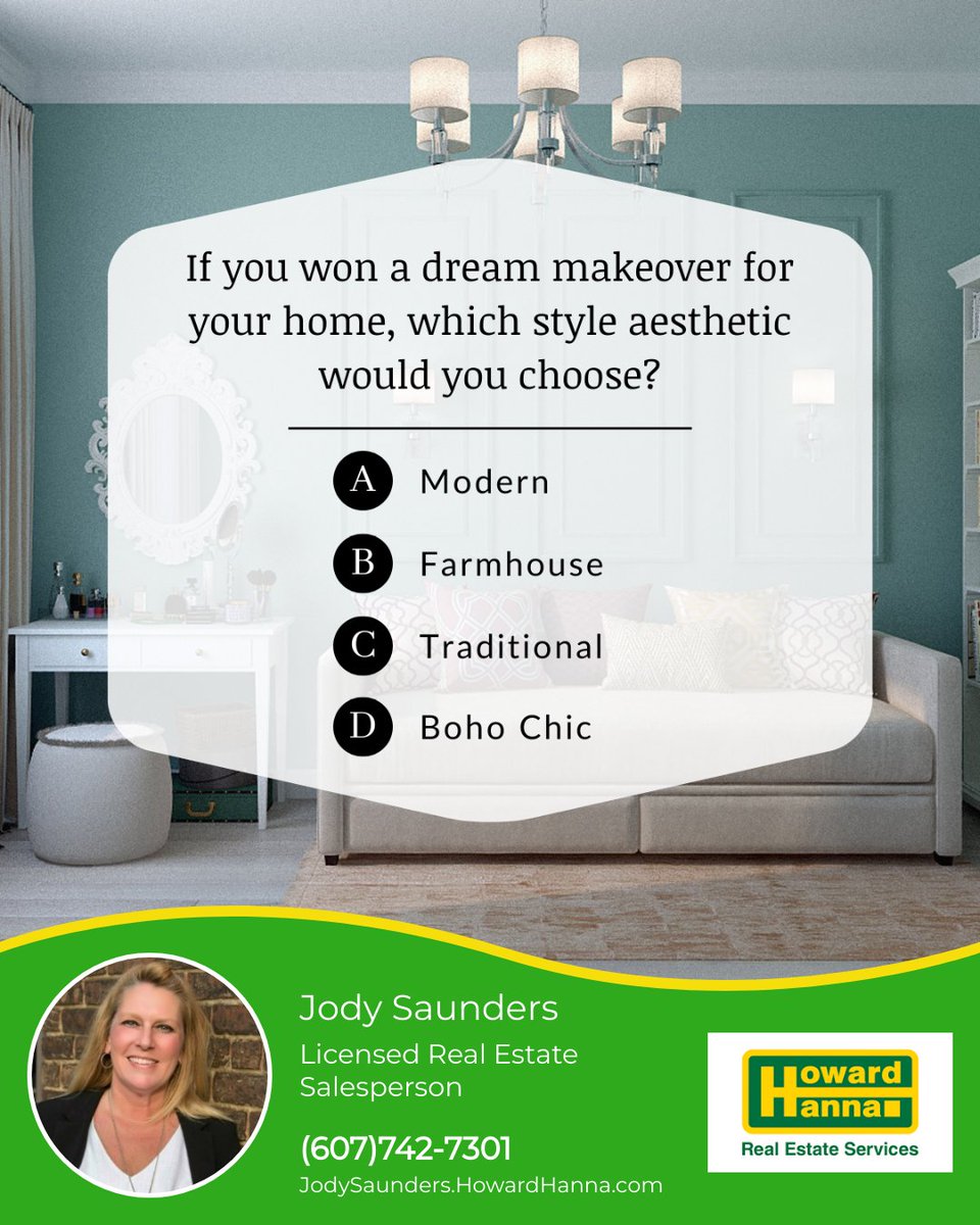 If you won a dream makeover for your home, which out of the 4 would you choose? If none of these is your style, which would it be outside of these 4? Comment them below!

#homemakeover #realestate #questionoftheday #homeaesthetic #modernhome #farmhousehome #SayYesToTheAddress