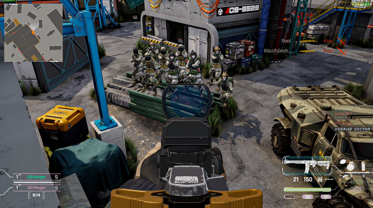 AssaultSector's tweet photo. Want to be as cool as these folks? Rest assured, our small yet passionate indie team is working hard to deliver a polished game for YOU. Until then, admire our placeholder character models in all their terrible, well-optimised glory.

➥ Wishlist on Steam:
https://t.co/enCXDBrm9o

Expect a free vertical slice, showcasing updated gunplay and movement mechanics, in the coming months - proving our commitment to transparency.

#Wishlist #ScreenshotSaturday #Gaming #IndieGames #UE5
