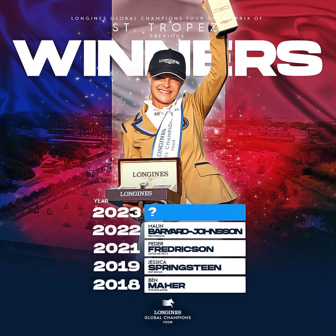 Can @MalinBaryard do the double this year? 🥇🥇 

A very elite hall of fame for the LGCT Grand Prix of St Tropez! 🙌🏼🇫🇷

Watch all the action unfold on GCTV next weekend!