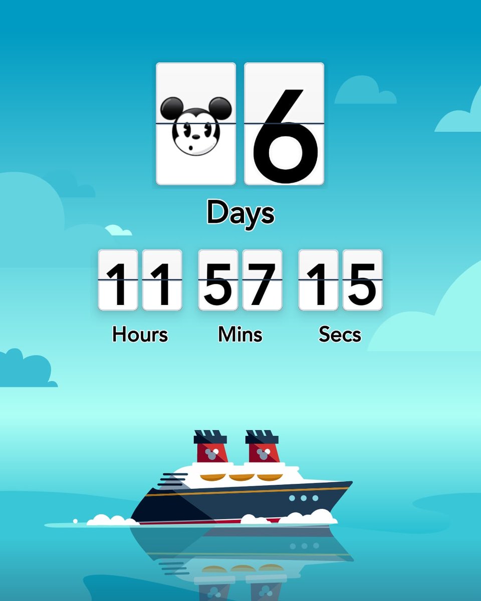 1 week until our 1st @DisneyCruise #DisneyWish! 🚢 SOO excited! Now to get packed and ready to go! 🤩 #mommydaughtervacay2023