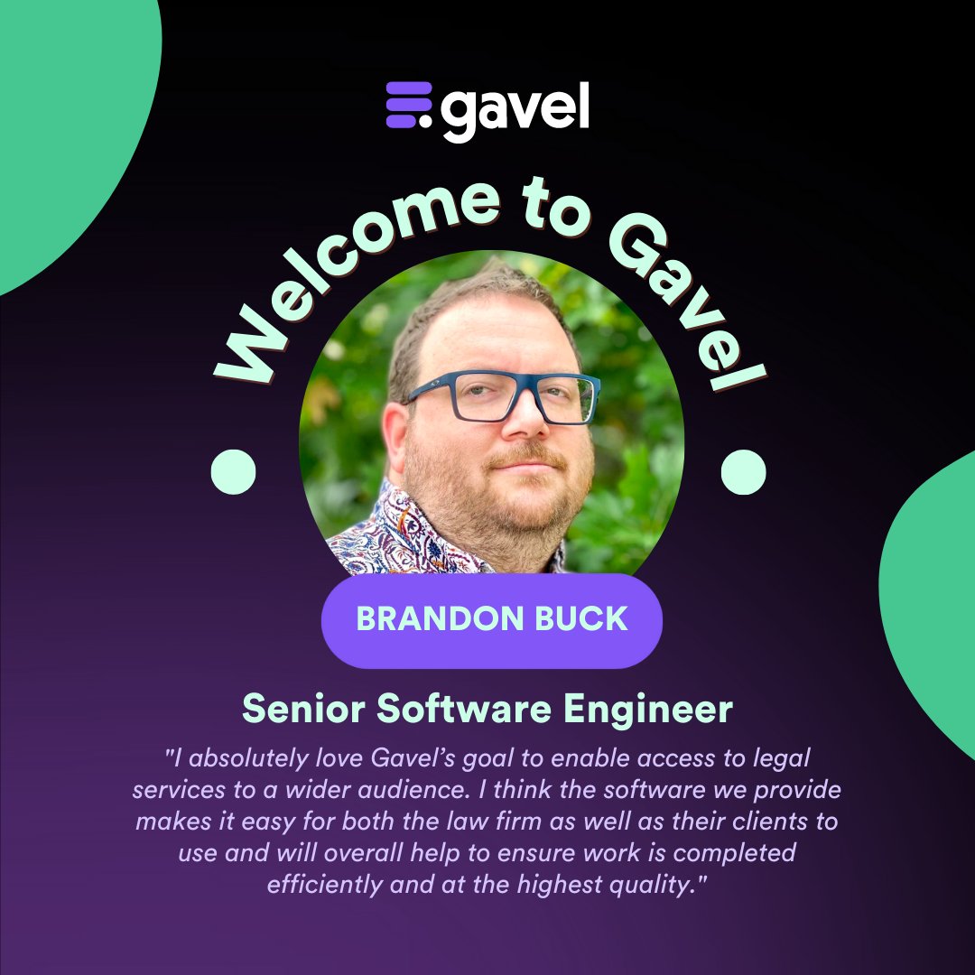 Gavel_io's tweet image. 🎉 Join us in welcoming Brandon, our new senior software engineer at Gavel!
Brandon is a passionate programmer who thrives in new spaces. He excels at identifying requirements for complex engineering goals.
Welcome to the team, Brandon! 🌟
#PassionateProgrammer