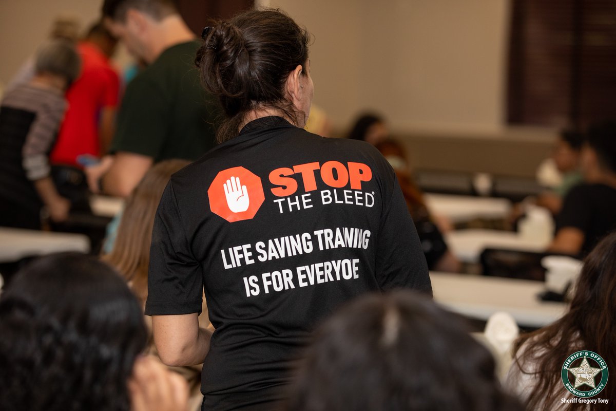 Broward sheriff on twitter in support of national stop the bleed day