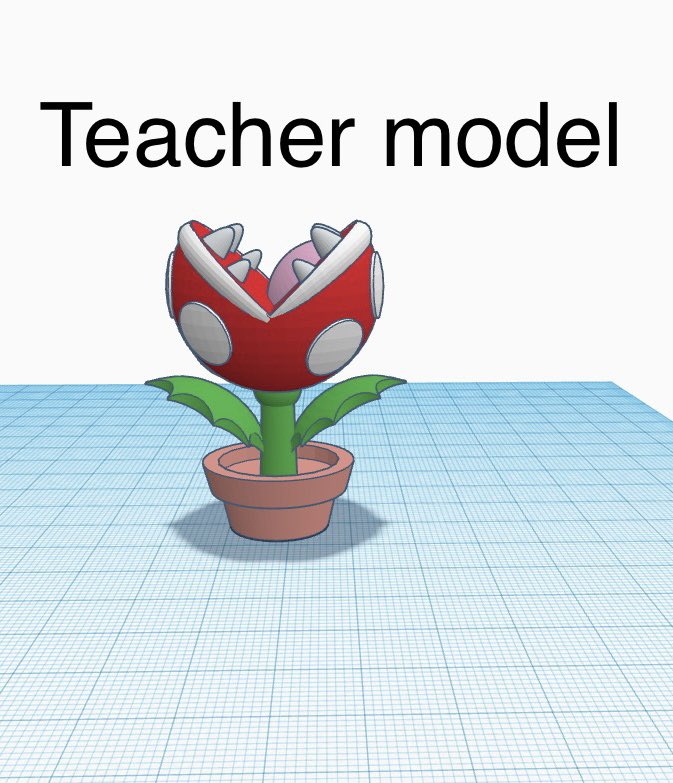 EternalNewsNow's tweet photo. My model vs the student creation. He might have talent. #3DModel #3dprint #DesertRidgeAcademy #DSEF #DSUSD #edtech #Makerclassroom #SpringCUE #STEMeducation #Teacher #Tinkercad #SuperMarioBros https://t.co/pcs6NE00cB