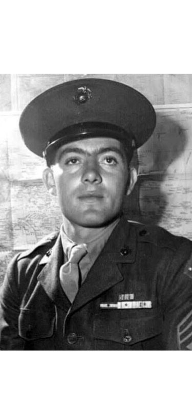 44MagnumBlue1's tweet image. U.S. Marine Corps Gunnery Sergeant John Basilone was killed in action on February 19, 1945 on Iwo Jima, Volcano Islands. For his extraordinary heroism &amp;amp; bravery that day, John was awarded the Navy Cross. He also received the Medal of Honor in 1943. “Manila John” was 28 years old.