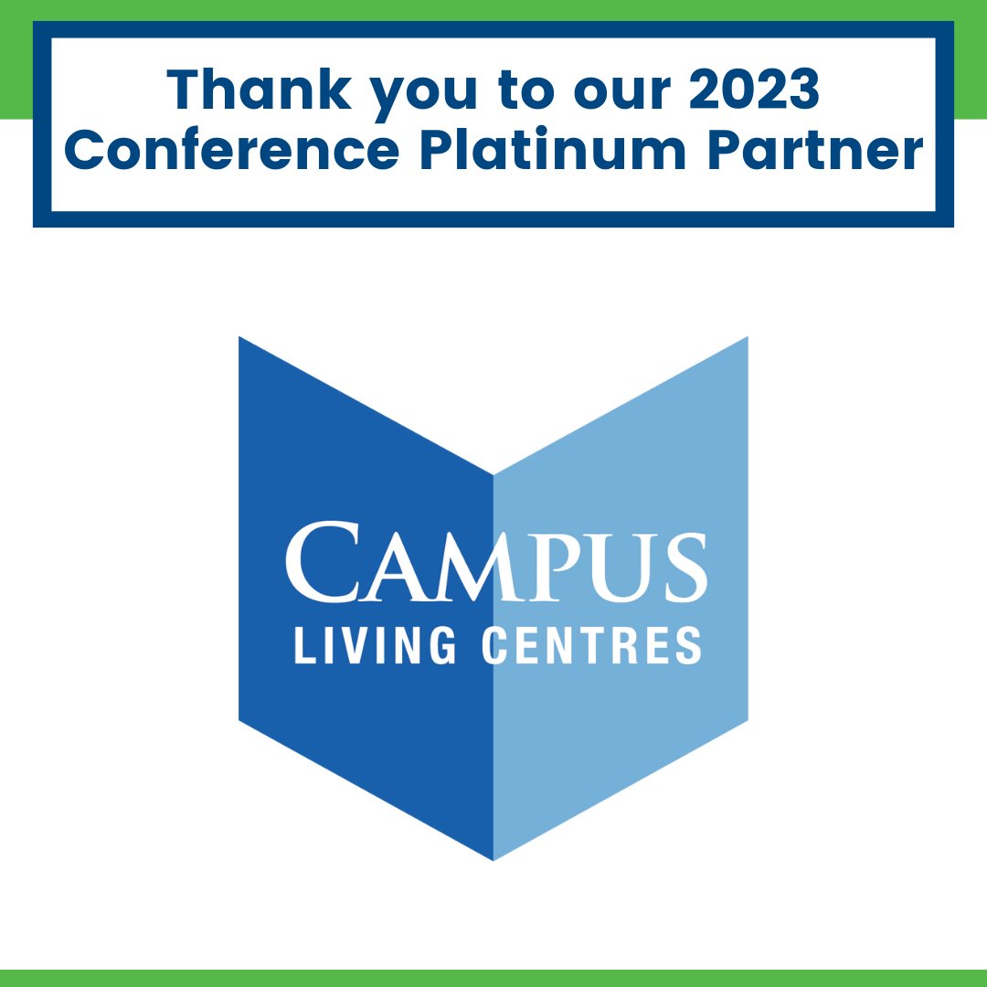 A big thank you to our #CACUSS23 Platinum Sponsor <a href="/CampusCentres/">Campus Living Centres</a>! We appreciate your support and look forward to celebrating our 50th anniversary together in just a few short days!

#SACdn #CACUSS50