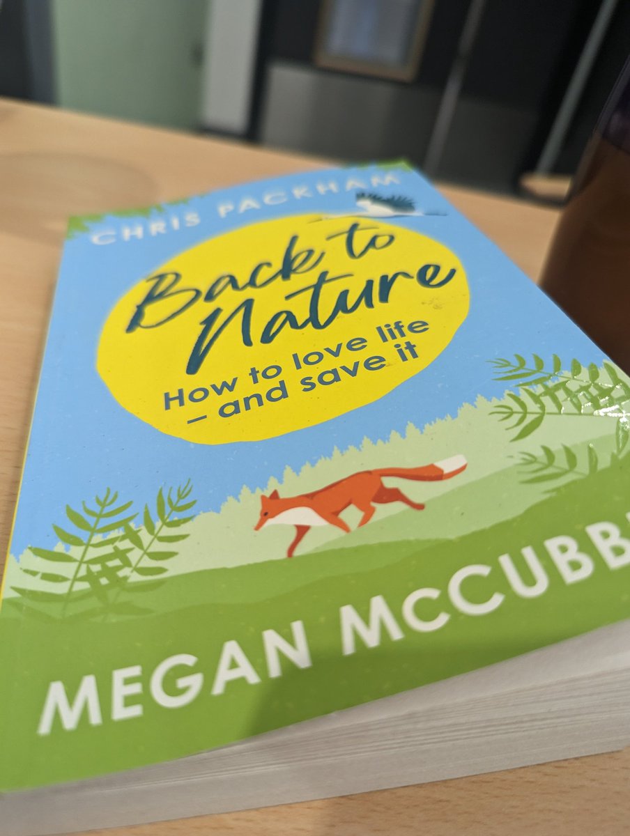 This week's read while in hospital. Learning so much from this #backtonature #chrispackham #meganmccubbin