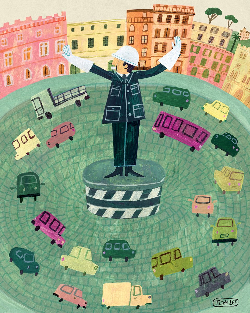 lillarogers's tweet photo. What a great image of an Italian traffic circle officer by Tisha Lee (@tishalee_art).
This image is available for licensing.
#tishalee #lillarogers #lillarogersstudio #art #illustration #artagent #childrensbooks #book #childrensbookillustration #childrensbookillustrator #pictur https://t.co/TozOO3UYoM