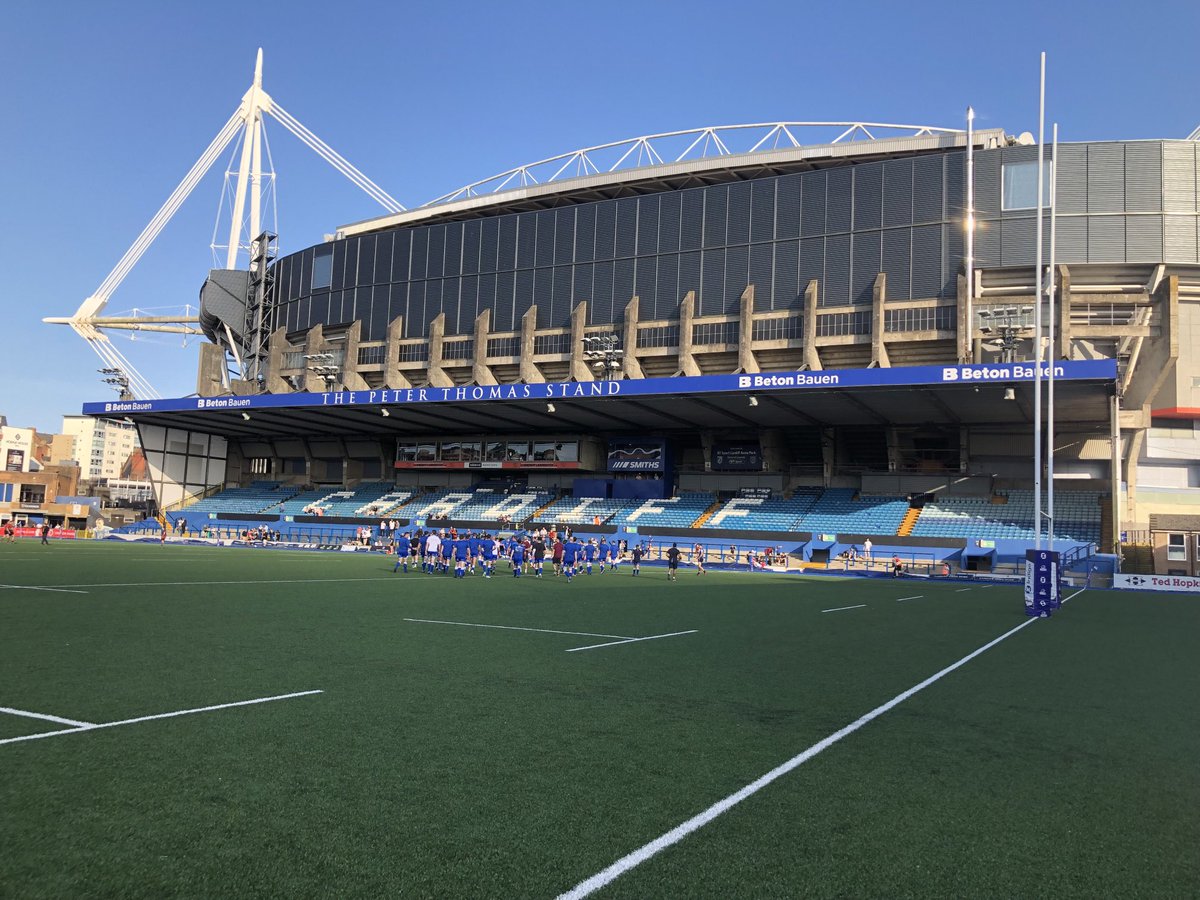 ⁦<a href="/HeadwayXv/">Headway Select XV</a>⁩ ⁦<a href="/HeadwayCardiff/">Headway Cardiff and South East Wales</a>⁩ Glorious weather here at CAP for this evening’s charity match for the Headway Select xv. Ten mins to ko - see you around the touch lines!