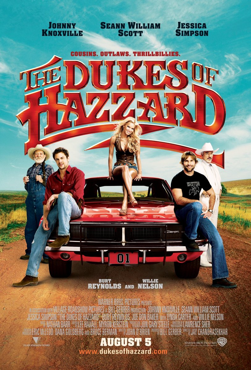 🎫 The Dukes Of Hazzard 
📅 2005 
📽 Jay Chandrasekhar 
#️⃣ #SeannWilliamScott #JohnnyKnoxville #JessicaSimpson  #BurtReynolds #NikkiGriffin #JamesRodayRodriguez #WillieNelson #TheDukesOfHazzard #NowWatching #FilmTwitter #MoviePosters