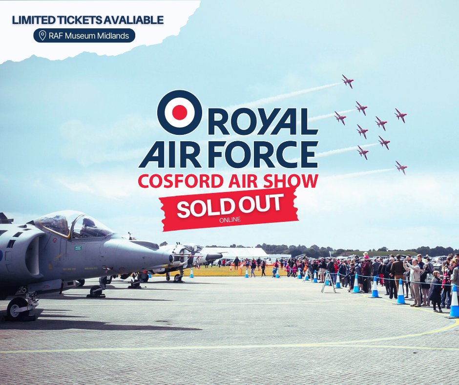 RAF Cosford Air Show on Twitter: "We can confirm online tickets to the