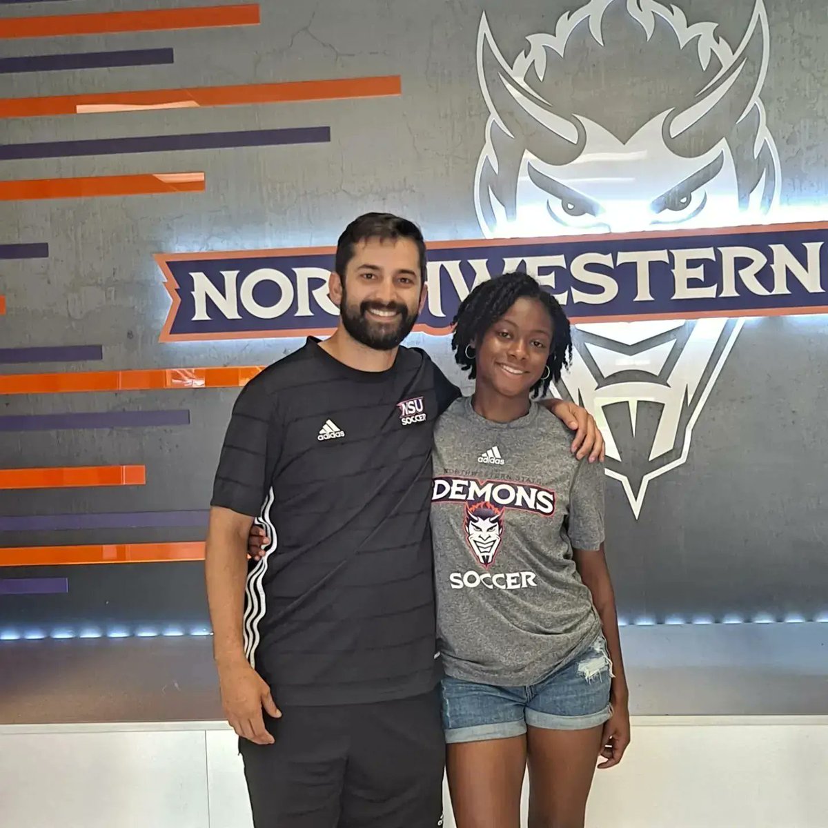 Baileyprtr's tweet photo. I am beyond excited to  announce my verbal commitment to further my academic and athletic career at Northwestern State University. I am grateful for my family,friends, and coaches for helping me along the way.😈💜@NSU @NSUDemonsSOC https://t.co/XL4cnuepza