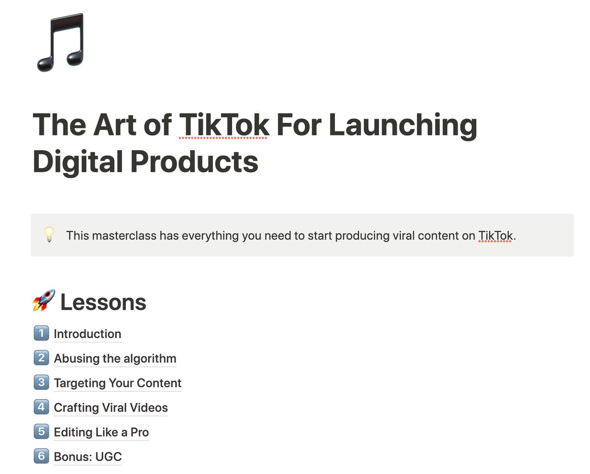 You can earn $1000s/month with a TikTok following.

I cracked the code on TikTok growth and broke it down in a Notion doc.

RT + comment “TikTok” and I’ll auto-DM it to you for free.

(must follow so I can DM you)