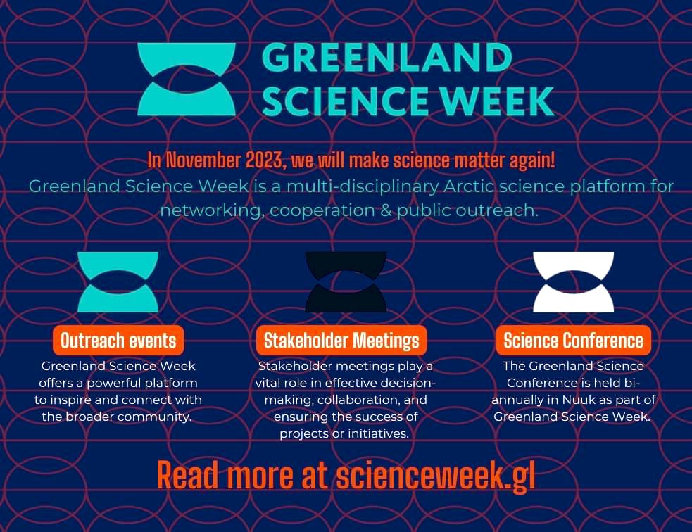Make sure to save your seat  #GreenlandScienceConference 2023 🙌

Register at scienceweek.gl 🇬🇱