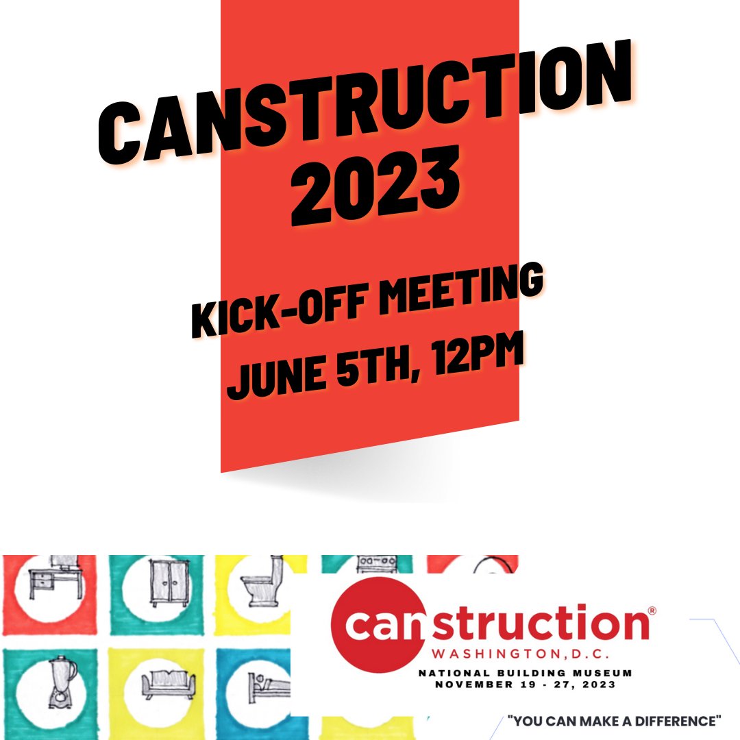 Interested in participating in CANstruction this year? Register today and be sure to join us for our 2023 Kickoff Meeting on June 5th at 12:00pm!
buff.ly/3MWKp1V