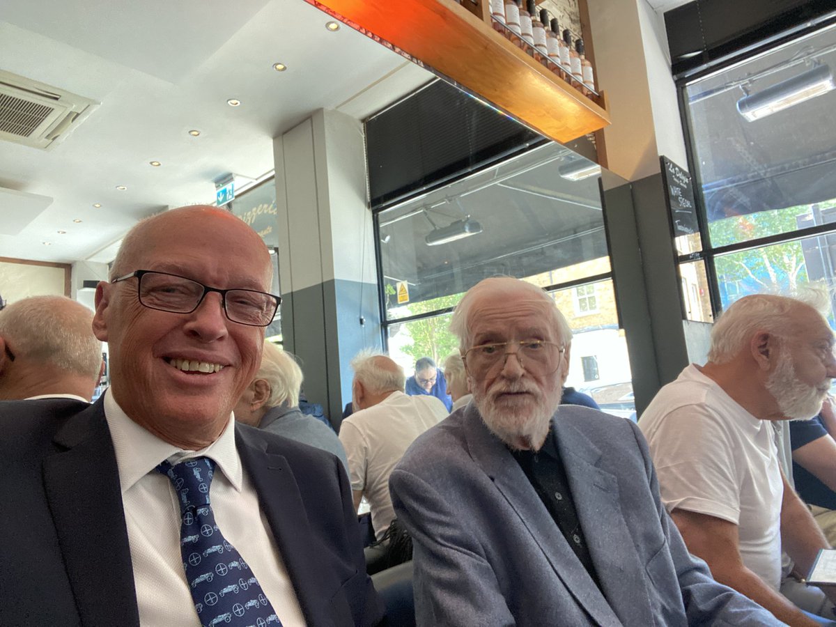 Lunch with Ken Bates today is always entertaining- he is good value at 91 years old @ChelseaFC