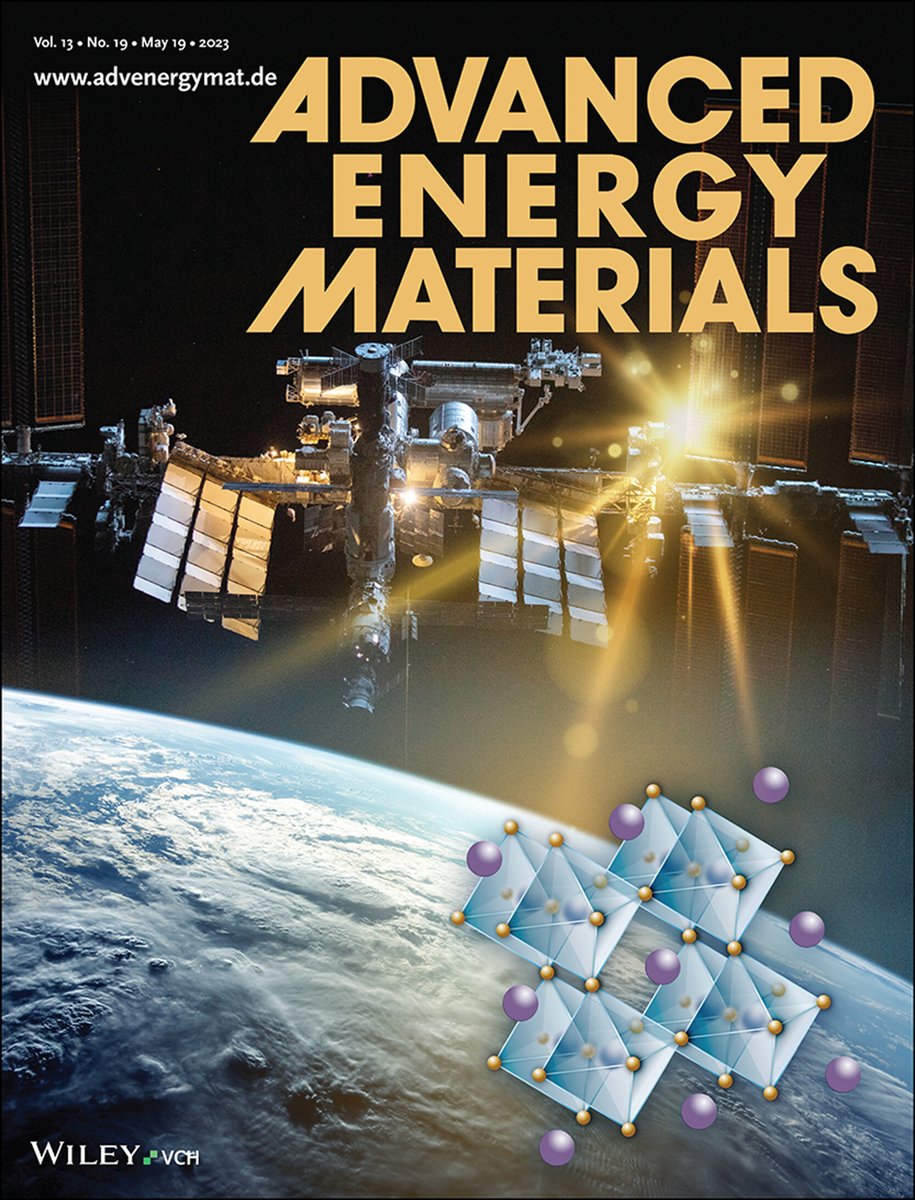 I am very proud to see our work on the first long duration space flight of a perovskite absorber layer featured on the cover of Advanced Energy Materials! I'm super excited to share this artwork with all of you! onlinelibrary.wiley.com/doi/10.1002/ae…