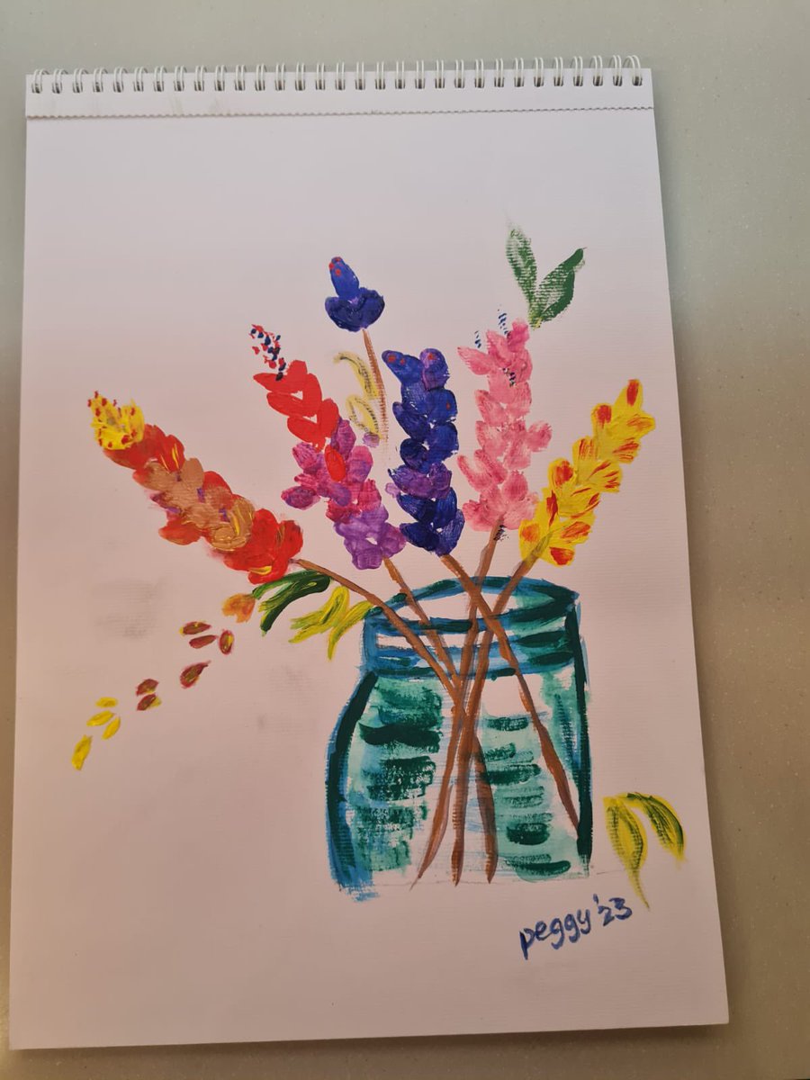 Today was our 4th Art Class hosted by Cancer Care Coordinators Jeni and Gem🎨🖌️ The first picture is a little bit of info about our class and the patients who attend #cancerservices #LivingWithandBeyondCancer