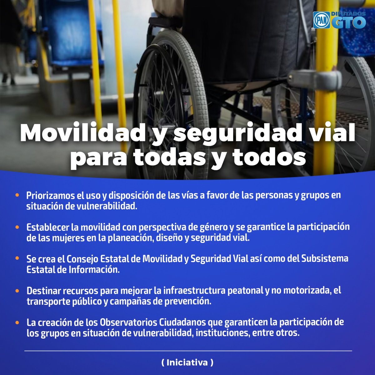 🔵🚨🟣 ¡CUÉNTAME MÁS!

En el GPPAN fortalecemos la #SeguridadVial de las y los guanajuatenses.
#SomosAccion
#Movilidad