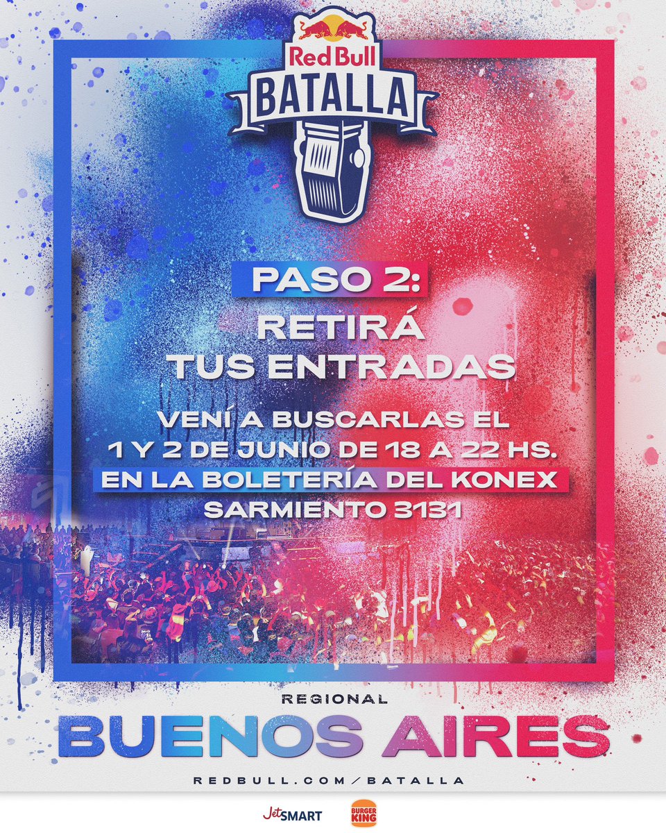Red Bull Argentina on Twitter "el paso a paso para retirar tus entradas 👇"