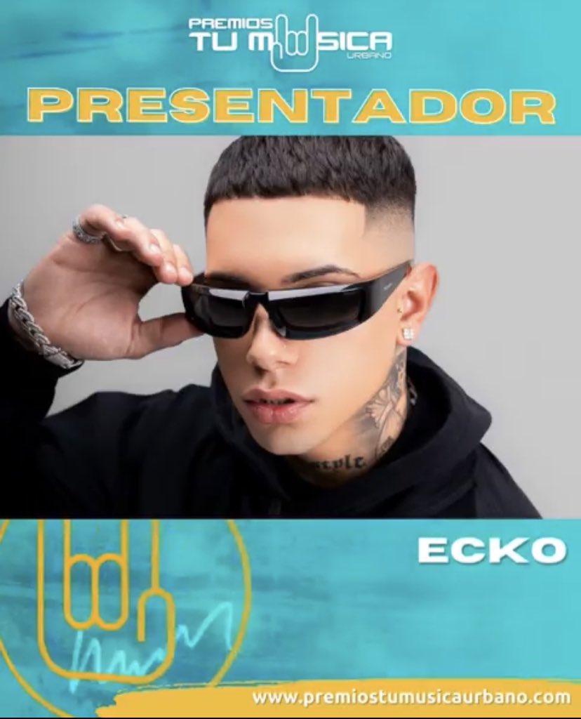 📲| <a href="/_ecko/">ECKO</a> va a estar como presentador en los premios “Tu música Urbano” que se lleva a cabo el 15 de junio desde el Coliseo de Puerto Rico 🇵🇷🔥