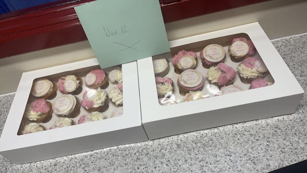 Today @solihull our BCU 01.21 cohort completed their placements - congratulations 🥳 Halfway through with 1 final placement to go.!!Thank you for the cards and chocolates. The SLCLE ward 12 students bought these amazing cakes which were delicious @UHB_SoN @uhbtrust #studentnurses
