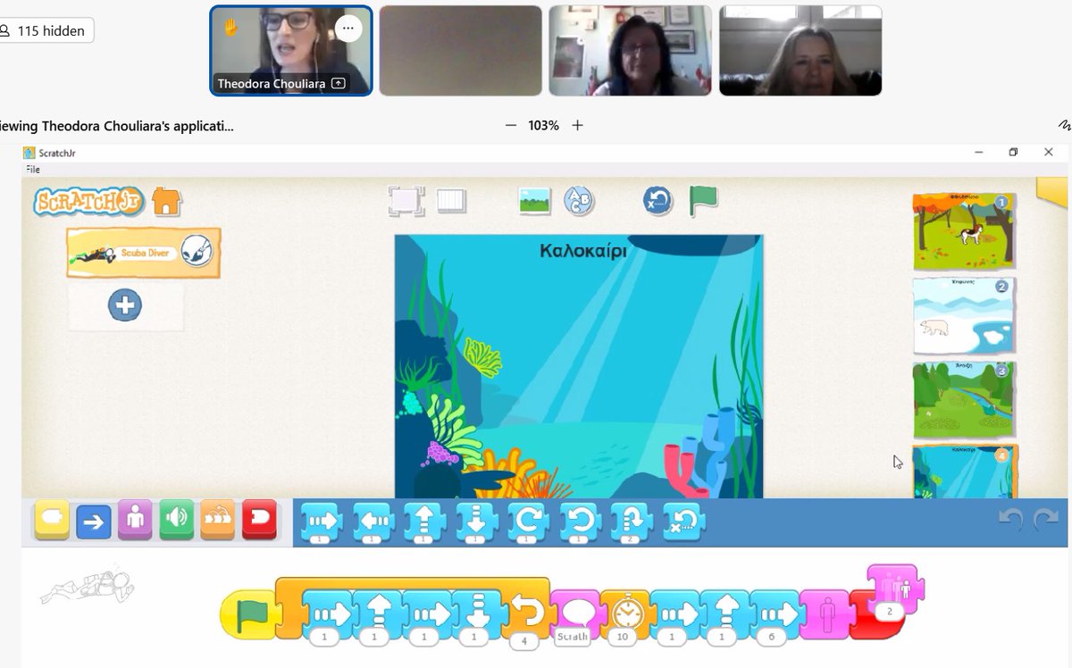 annmagiosi's tweet image. #scientix_eu,#STEM_Label, Webinar (May 17, 2023) for  preschool teachers on the topic : "Scratch Junior and instructions for the STEM SCHOOL LABEL" by #scientixambassadors Anna Magkiosi and Dora Chouliara