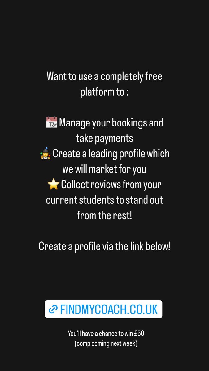 FindMyCoachUK's tweet photo. Do you ?

Sign up here : https://t.co/EPCKxvI4IB https://t.co/T34ptRIhmq