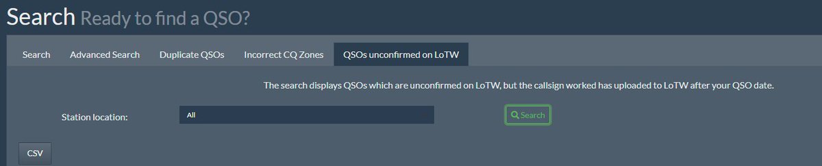 Search for those unconfirmed QSOs where the QSO partner has uploaded to LoTW after your QSO. #Cloudlog #LoTW #Hamradio