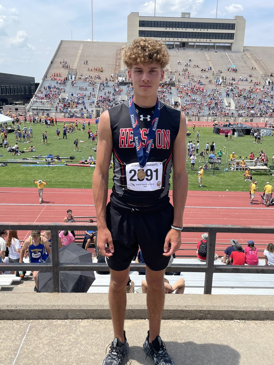 3A Long Jump State CHAMPION!!! Congrats @RewertsTyler ….super proud of you!!