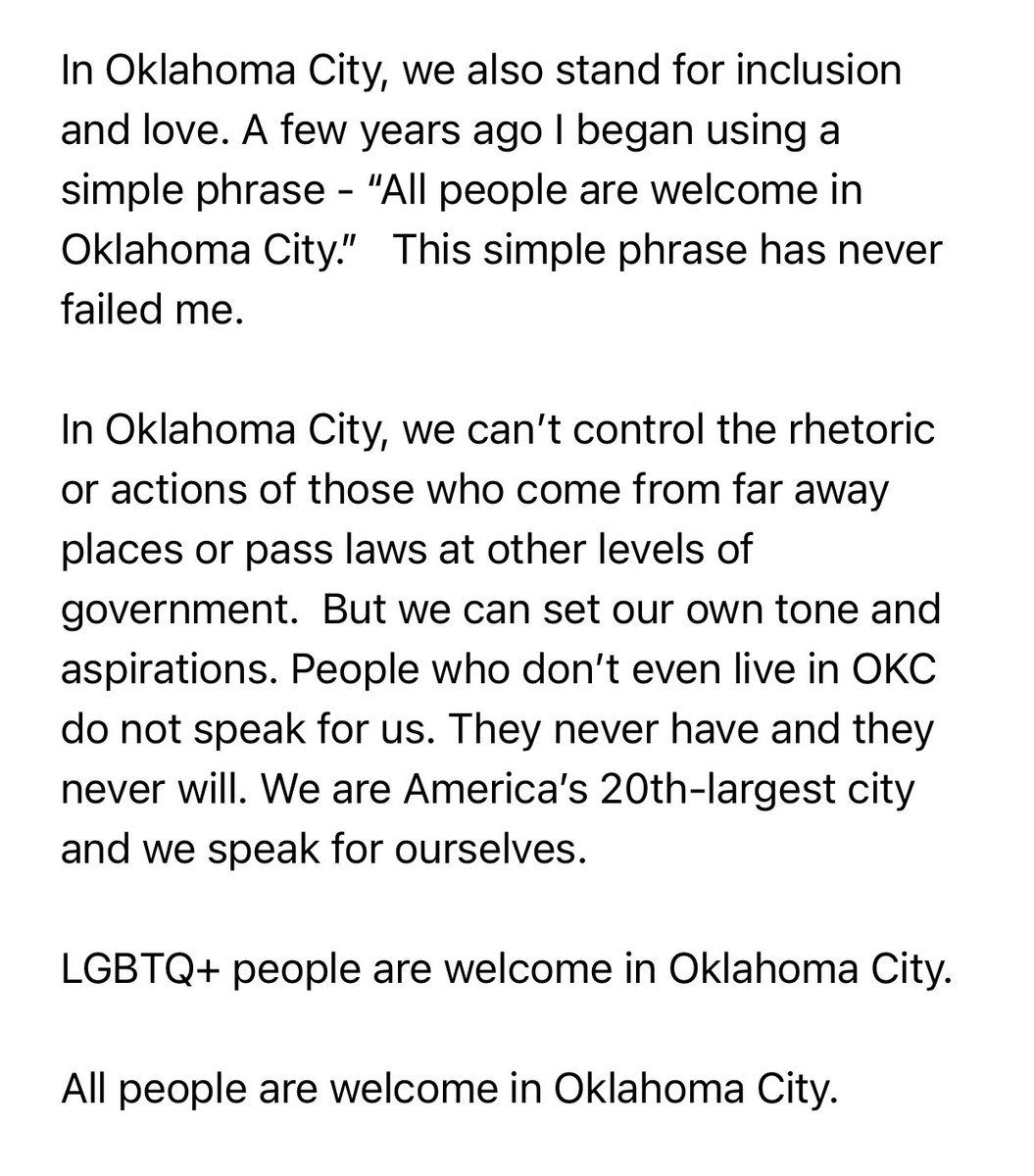 All people are welcome in Oklahoma City. #1OKC
