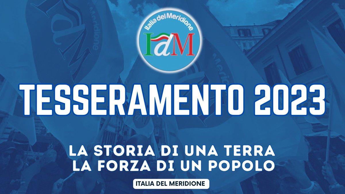 IdM2023's tweet photo. C'è un'energia unica che pulsa nel meridione. Siamo un popolo fiero, appassionato e vibrante, e oggi ti chiamiamo a unirti a noi. 
Aderisci a Italia del Meridione! https://t.co/BV5NrHeJXk