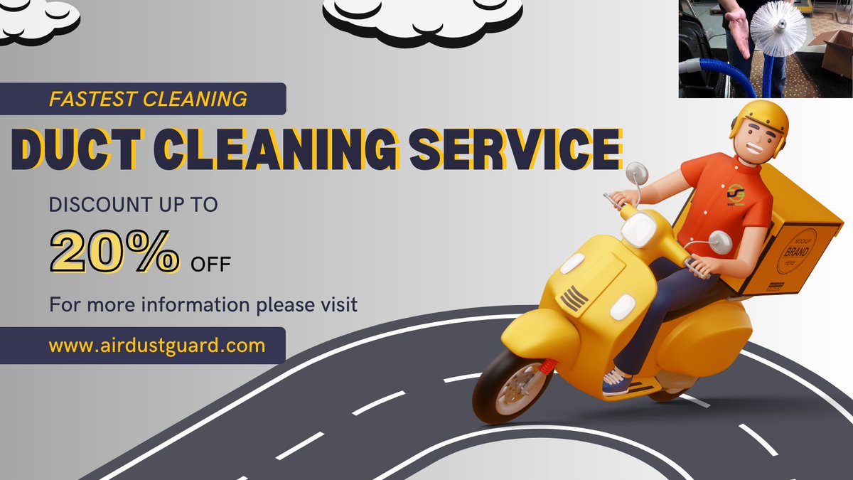 Airdustguard's tweet photo. Air Dust Guard-Which Offers A Complete Solution to Clean Air
#AIRDUCT #airductguard #airdustguard #canada #cleaningservice #airexchanger
📩 info@airdustguard.com
🌐 https://t.co/0U9zpWQDPn
📞+1 (647) 613-9910 https://t.co/8VmvCBrLcN