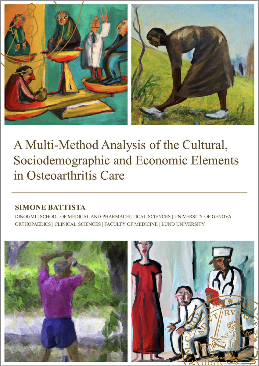 Simone Battista (@dr_sbattista) on Twitter photo Quite excited to see the final cover of my PhD thesis ✨ #RMD #OA #roadtoPhDViva
<a href="/Andre_Dellisola/">Andrea Dell'isola</a> <a href="/dr_englund/">Martin Englund</a> <a href="/ClinEpi_LU/">Clinical Epidemiology LU</a> <a href="/1alid/">Ali Kiadaliri</a> Quite excited to see the final cover of my PhD thesis ✨ #RMD #OA #roadtoPhDViva
<a href="/Andre_Dellisola/">Andrea Dell'isola</a> <a href="/dr_englund/">Martin Englund</a> <a href="/ClinEpi_LU/">Clinical Epidemiology LU</a> <a href="/1alid/">Ali Kiadaliri</a>