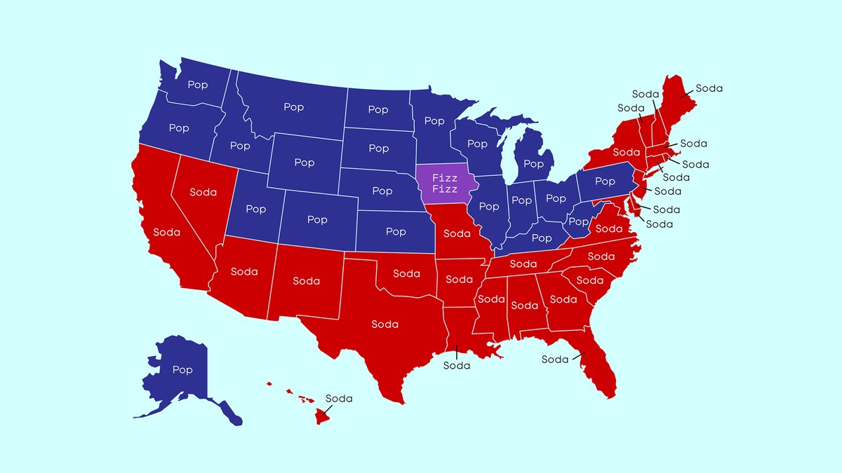TheOnion's tweet photo. This Map Shows Whether Each State Calls Abortions ‘Soda’ Or ‘Pop’ https://t.co/pU8xfiJVjF https://t.co/5dhZg4bDjL