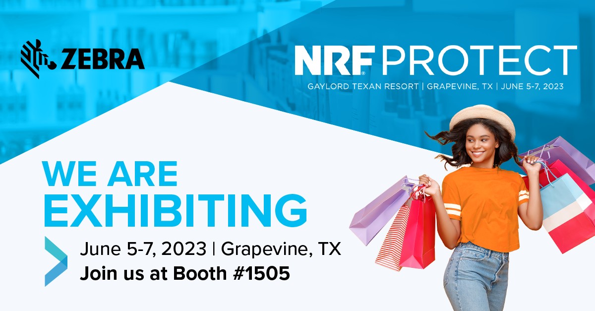 Let’s optimize your inventory and build your #ModernStore, together. Are you ready? At #NRFProtect, visit @ZebraTechnology at Booth 1505 to learn more! #ZebraEmployee #NRFProtect2023

Sign up ▶️ social.zebra.com/6015gjCoL