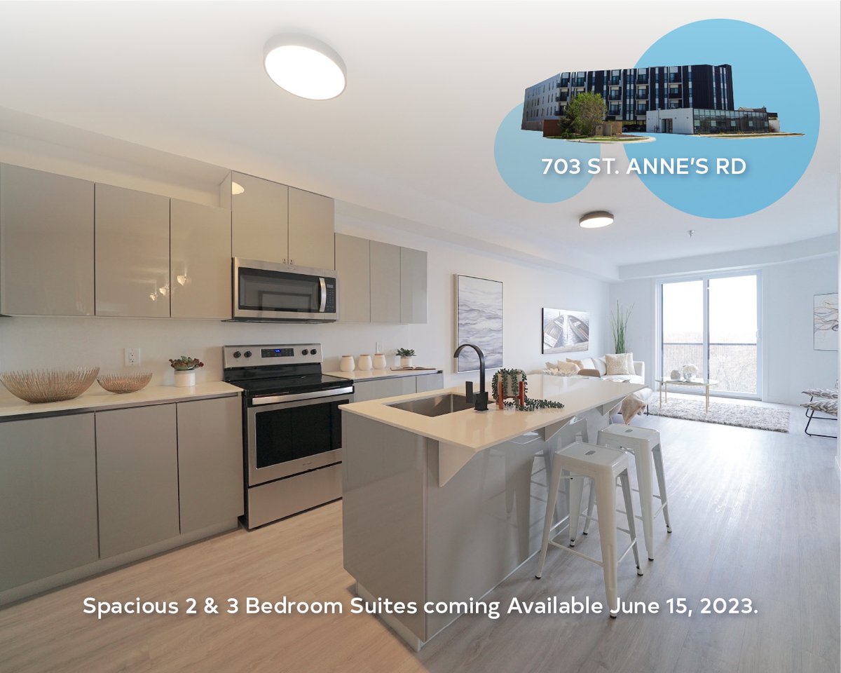 703 St. Anne's Road - Upcoming Spacious 2 &amp; 3-Bedroom Suites - Available June 15-2023

A two-bedroom suite starts from $1649.
A three-bedroom suite starts from $1949.
Utilities Included: Water + Internet

Visit thorwin.ca

thorwin.ca #WinnipegApartments