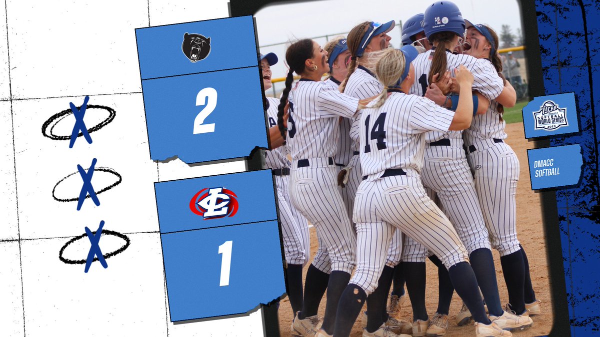 BEARS WIN!!!!! <a href="/DMACCsoftball/">DMACC Softball</a> gets revenge when it mattered most and will move on in the World Series. DMACC will take on Co-Linn in approx. 30-45 mins following this game.  #bearnation 🐻🔽
