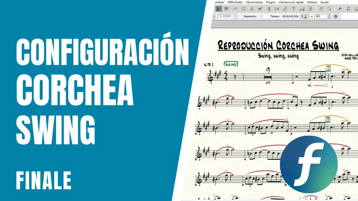 Tu Aula Musical (@tuaulamusical) on Twitter photo ¿Te ha pasado que estás trabajando un proyecto con indicación de corchea Swing y esta solo se reproduce en las partes pero no en el Score? Hoy te comparto la solución a este problema. <a href="/finaleofficial/">Finale Music</a>
buff.ly/3oGksLA
#Finale #MusicNotation #YouTube #Tutorial ¿Te ha pasado que estás trabajando un proyecto con indicación de corchea Swing y esta solo se reproduce en las partes pero no en el Score? Hoy te comparto la solución a este problema. <a href="/finaleofficial/">Finale Music</a>
buff.ly/3oGksLA
#Finale #MusicNotation #YouTube #Tutorial