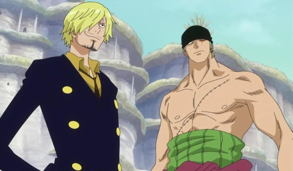 @sunnysuguwu Basing on their difference,Zoro shirts on Sanji could be like bathrobe or another nightdress