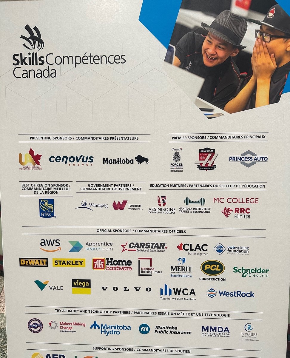 CLAC is pleased to be one of 17 official sponsors of #SCNC2023! 🤩

Today, Phil Polsom (Director of Training SK) had the honour of leading a panel of Skills/Compétences Canada alumni 💪

#clacunion #bettertogether #scnc2023 #CreatingPossibilities