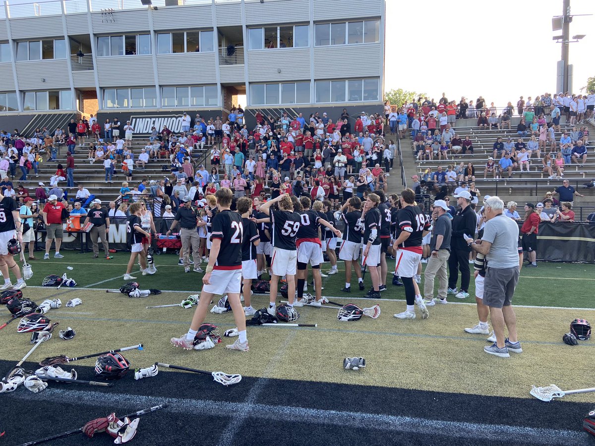FINAL
Kirkwood 20
Ladue 11

The Pioneers are the Class 1 MSLA state champions with utter conviction in a game they got out to a big lead early and held it.