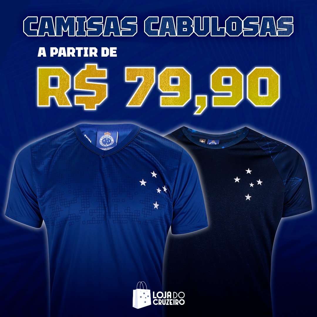 Cruzeiro's tweet photo. Aumente sua coleção de camisas da Raposa! 💙🦊
Na Loja do Cruzeiro você encontra seu manto do Cabuloso sem sair de casa!

🔗Compre agora mesmo >>> https://t.co/4iw5FZIvTt https://t.co/XLGfwcQnQe