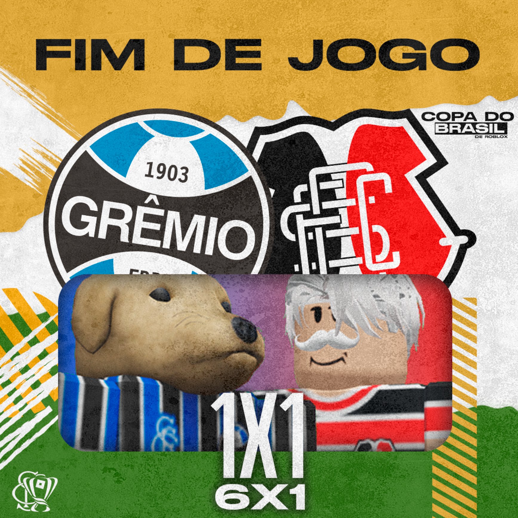 Chaveamento da copa brasil no roboox #roblox #futebolmeme