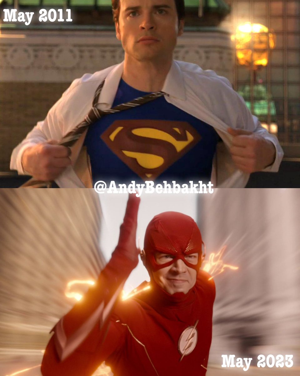 One show guided me through my adolescence while another guided me through my twenties, both for ten years.

Same empowering energy in their respective final shots of their series finales. Thanks Clark and Barry, for everything ❤️

#Smallville #TheFlash #TomWelling #GrantGustin